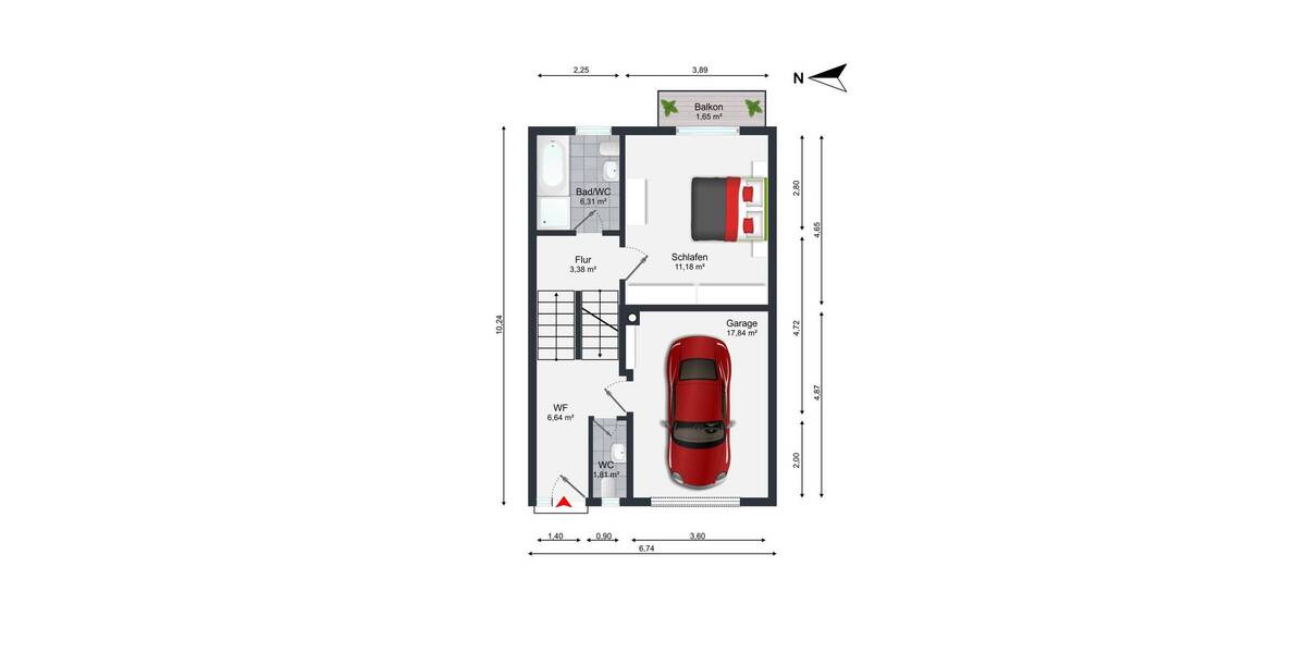 Reihenmittelhaus Wiesloch Schatthausen - 5 Zimmer, 146 m&sup2;, 370.000&euro; | Angebot:26541821
