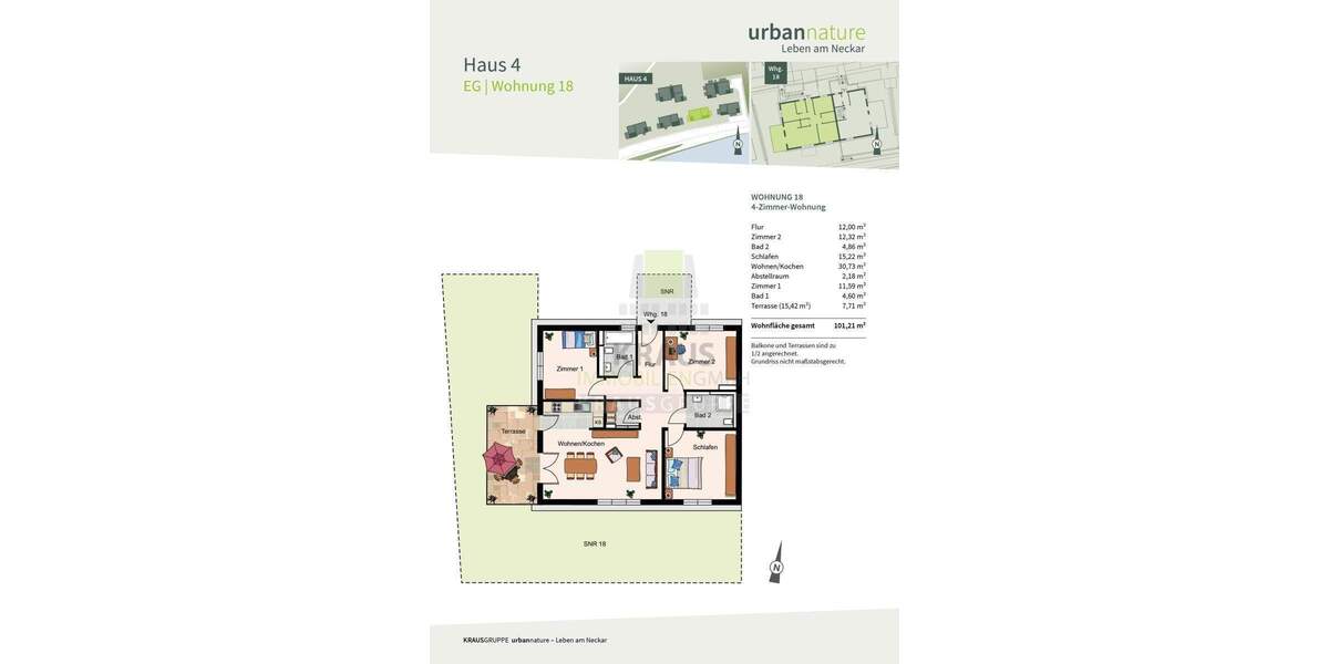 Etagenwohnung Heidelberg Ziegelhausen - 4 Zimmer, 101 m&sup2;, 889.000&euro; | Angebot:25728192