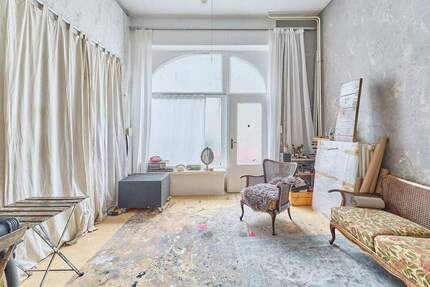 Wohnen mit Atelier-Flair: Charaktervolle Altbau-Einheit mit Hof & großer Nutzfläche - Wohnung Mannheim Neckarstadt | Angebot:25837785