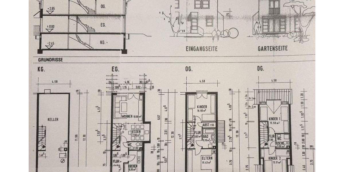Reihenendhaus Ludwigshafen Gartenstadt - 5 Zimmer, 122 m&sup2;, 460.000&euro; | Angebot:24791068