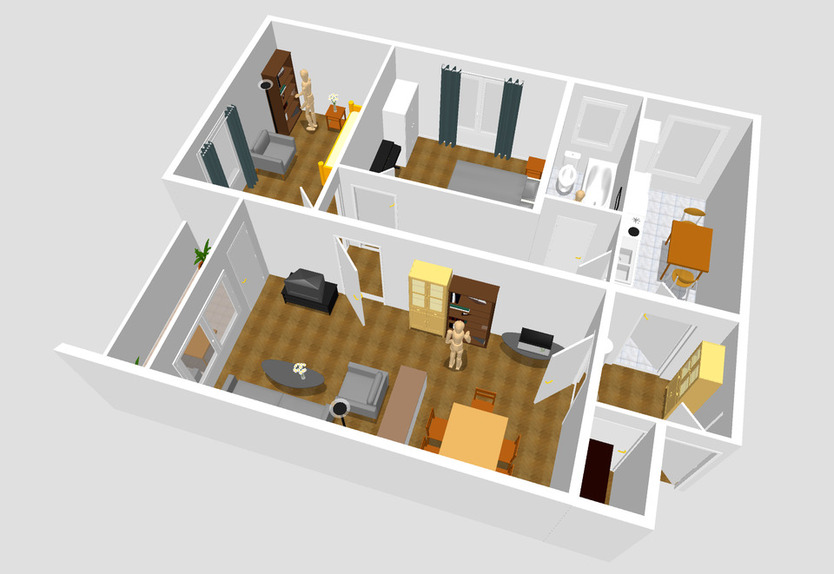 Helle 3-Zimmer-Wohnung mit Balkon und Renovierungspotential