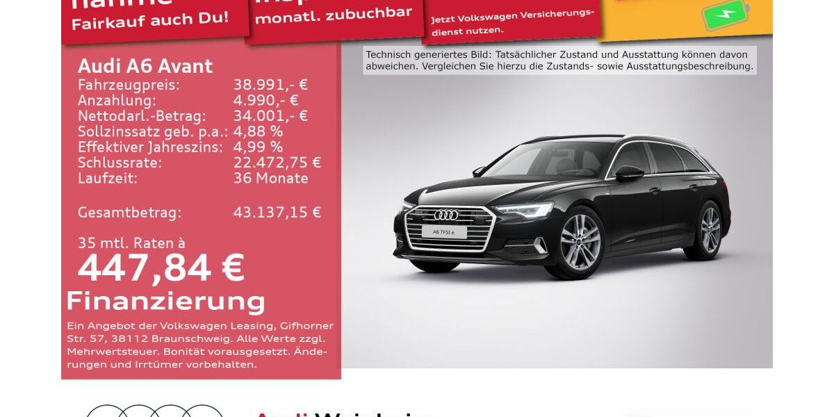 Audi A6 57.305 km 38.292 &euro; Weinheim 69469