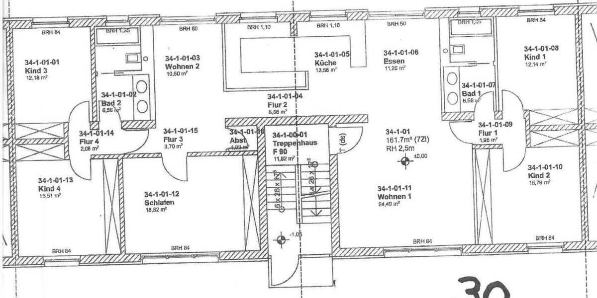 Etagenwohnung Mannheim Käfertal - 7 Zimmer, 167 m&sup2;, 2.080&euro; | Angebot:26806947