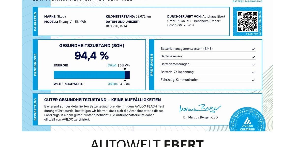 Skoda Enyaq 52.700 km 24.690 &euro; Bensheim 64625