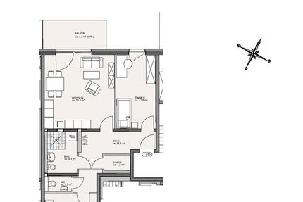 Moderne 3-ZKB Neubau Wohnung - nur mit Wohnberechtigungsschein anmietbar! 3 zimmer