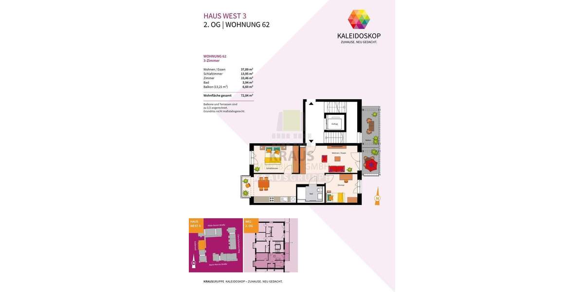 Etagenwohnung Heidelberg Rohrbach - 3 Zimmer, 72 m&sup2;, 495.000&euro; | Angebot:24027719