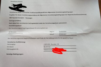 Hyundai i30 58.900 km 15.500 € Mannheim 68307