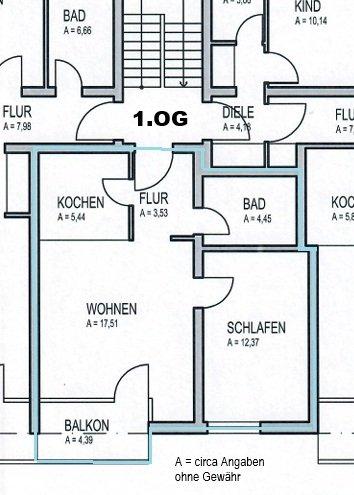 Etagenwohnung Mannheim Feudenheim - 2 Zimmer, 48 m&sup2;, 600&euro; | Angebot:26640270