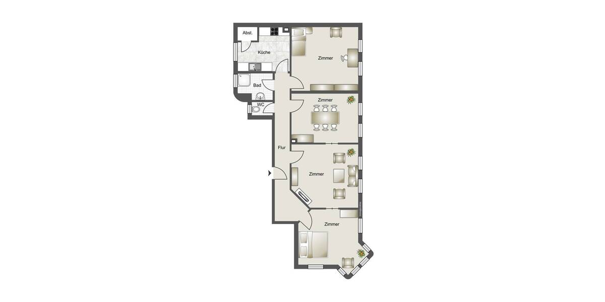 Etagenwohnung Mannheim / Innenstadt Quadrate - 4 Zimmer, 123 m&sup2;, 375.000&euro; | Angebot:26218695