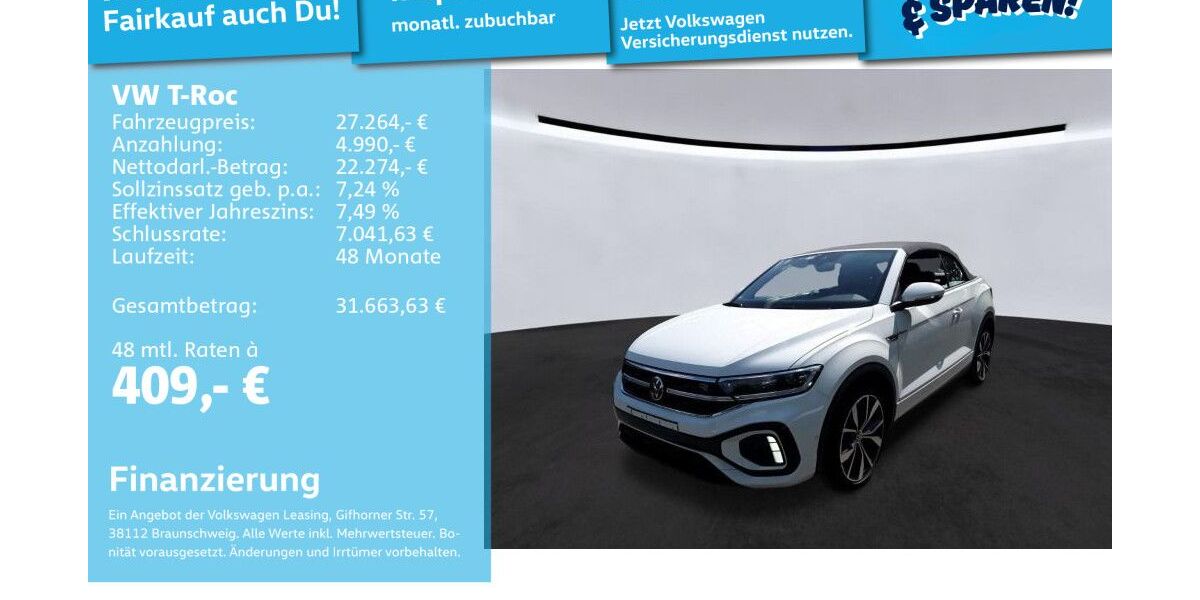 VW T-Roc 53.760 km 26.991 &euro; Mannheim 68309