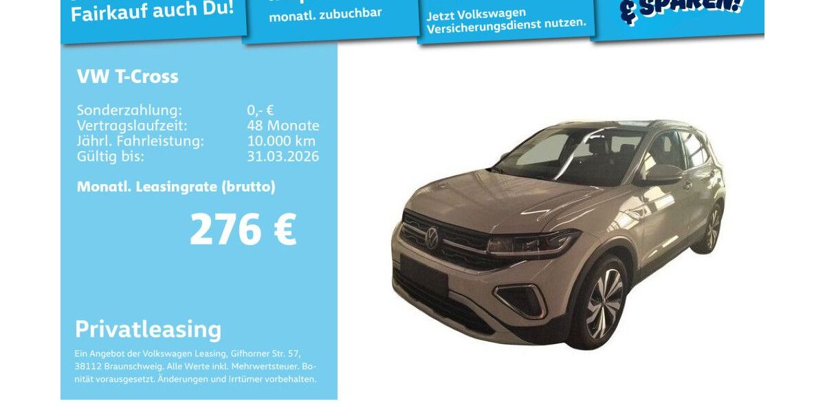 VW T-Cross 21.158 km 23.752 &euro; Mannheim 68309