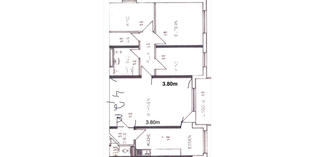 Etagenwohnung Leimen - 4.5 Zimmer, 100 m&sup2;, 420.000&euro; | Angebot:25841414