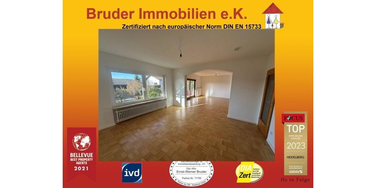 Leimen: 3 ZKB hoch am Hang, Terrasse u. Garage, renoviert 3 zimmer
