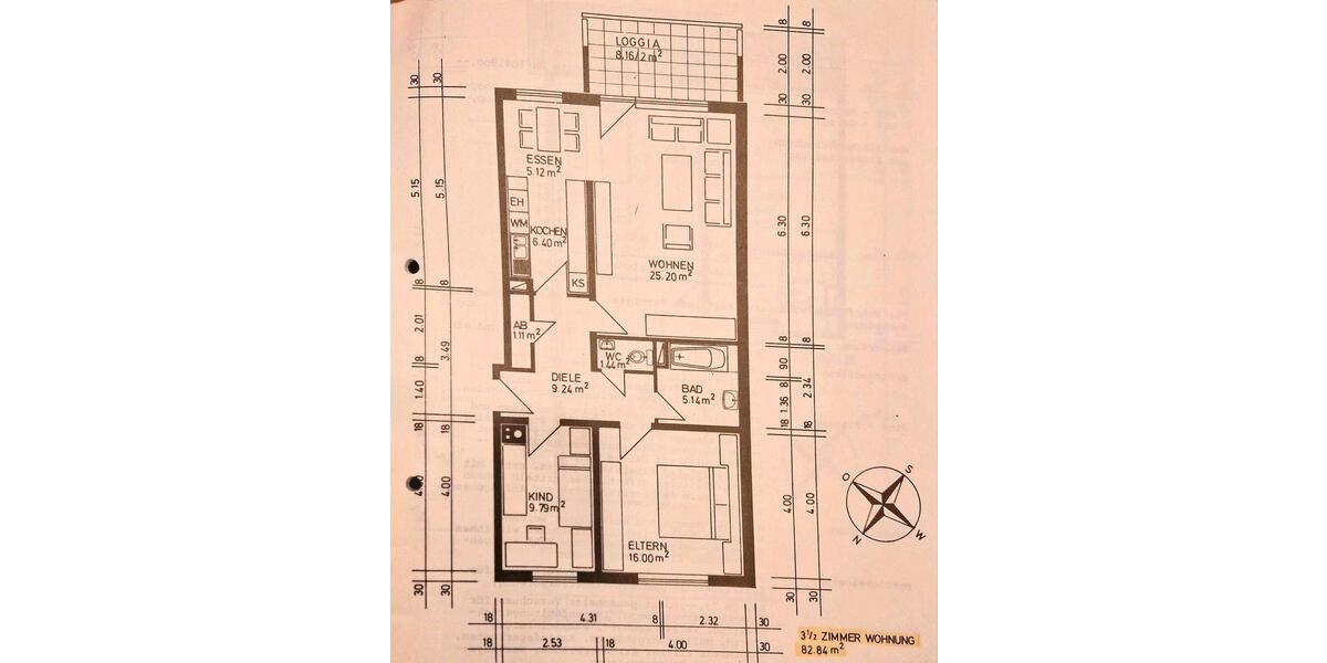 Etagenwohnung Schwetzingen - 3 Zimmer, 83 m&sup2;, 1.000&euro; | Angebot:26267593