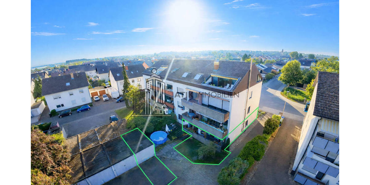 ATIK: Charmante 4-Zimmer-Erdgeschosswohnung mit sonnigem Südbalkon - Etagenwohnung Ketsch | Angebot:26267137