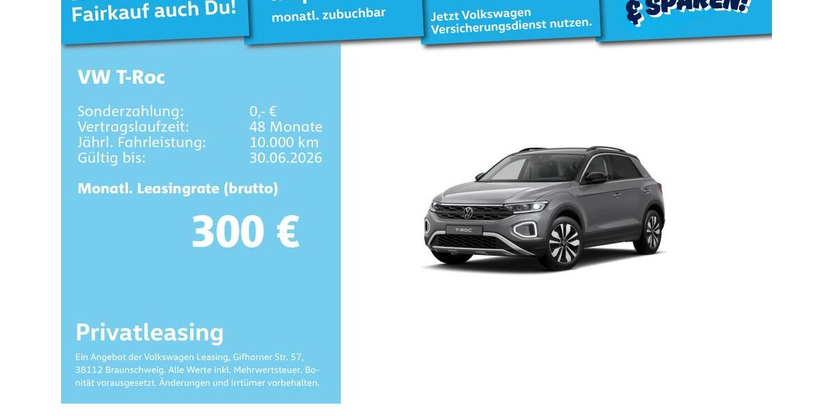 VW T-Roc 22.750 km 28.491 &euro; Mannheim 68309