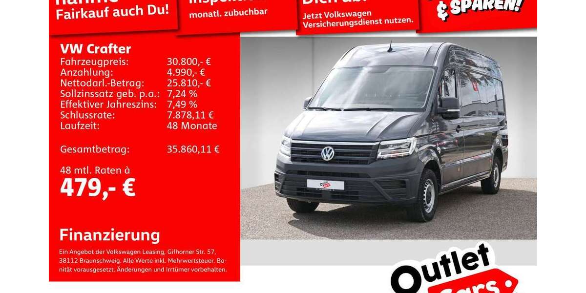 VW Crafter 33.993 km 30.492 &euro; Mannheim 68309