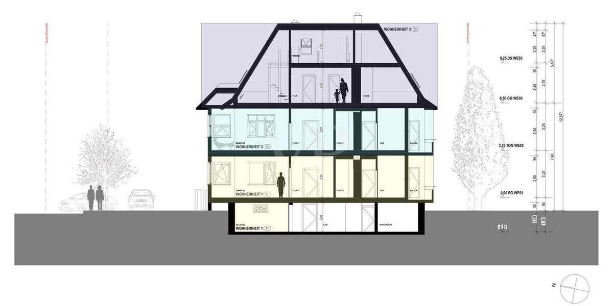 Etagenwohnung Heidelberg/Weststadt Weststadt - 4 Zimmer, 110 m&sup2;, 560.000&euro; | Angebot:25695224