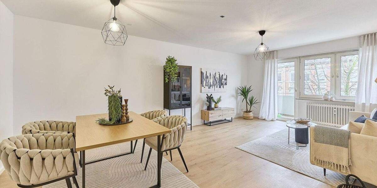 Etagenwohnung Mannheim Rheinau - 3 Zimmer, 93 m&sup2;, 299.000&euro; | Angebot:25722764