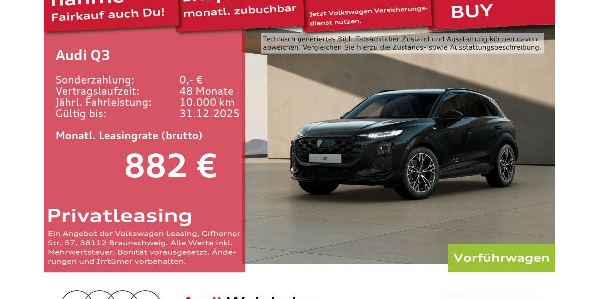Audi Q3 9.900 km 63.990 &euro; Weinheim 69469