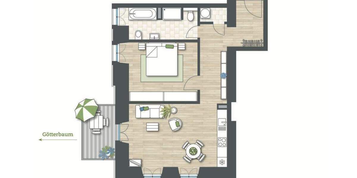 Etagenwohnung Heppenheim - 2 Zimmer, 67 m&sup2;, 349.500&euro; | Angebot:23833715