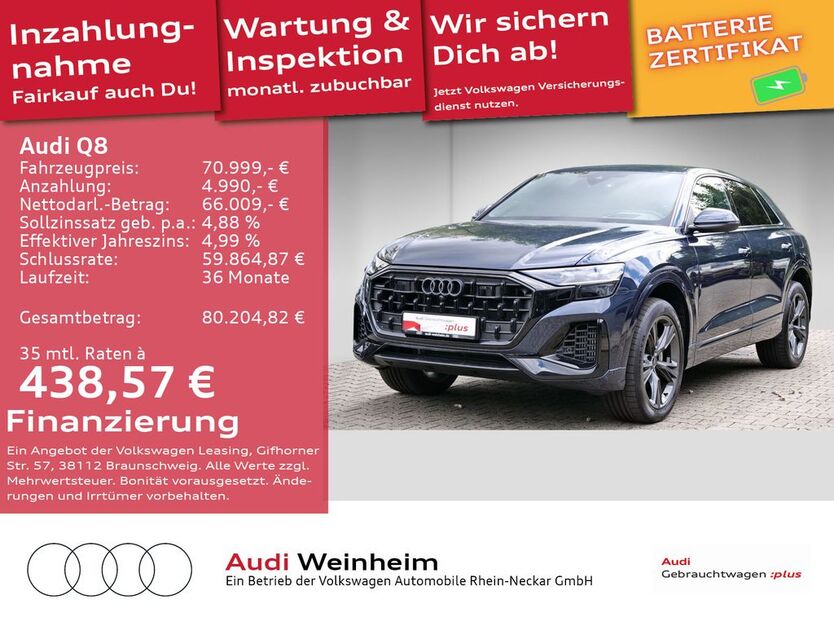 Audi Q8 19.343 km 69.499 € Weinheim 69469