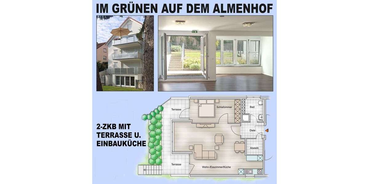 Etagenwohnung Mannheim Fahrlach - 2 Zimmer, 77 m&sup2;, 380.000&euro; | Angebot:26846467