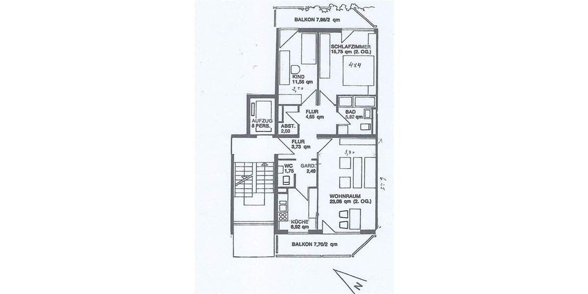 Etagenwohnung Mannheim Oststadt - 3 Zimmer, 83 m&sup2;, 399.000&euro; | Angebot:24358944