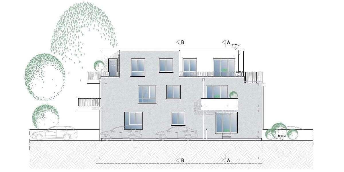 Etagenwohnung Wiesloch Baiertal - 2 Zimmer, 57 m&sup2;, 280.000&euro; | Angebot:25697196