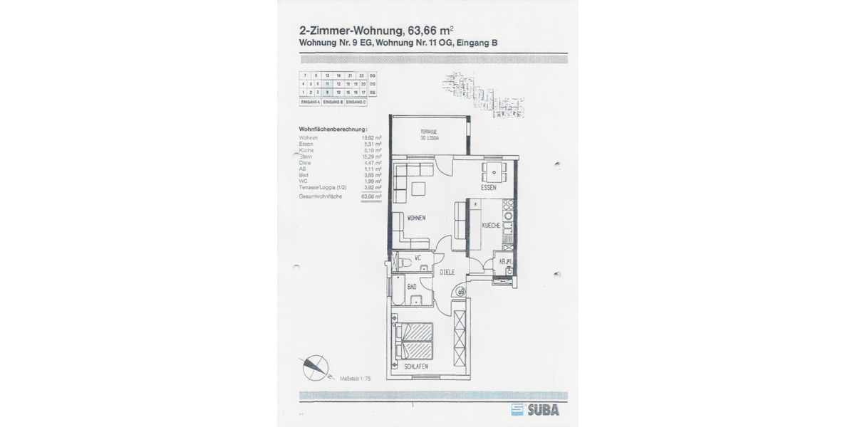 Mehrfamilienhaus, Wohnhaus Hockenheim - 2 Zimmer, 64 m&sup2;, 225.000&euro; | Angebot:25869572