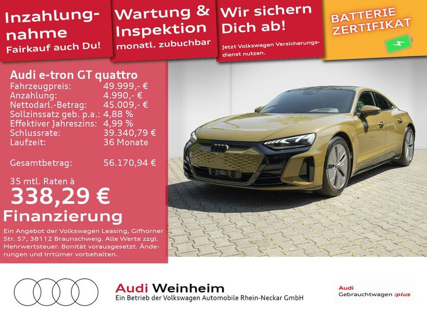 Audi e-tron GT 44.106 km 48.999 € Weinheim 69469