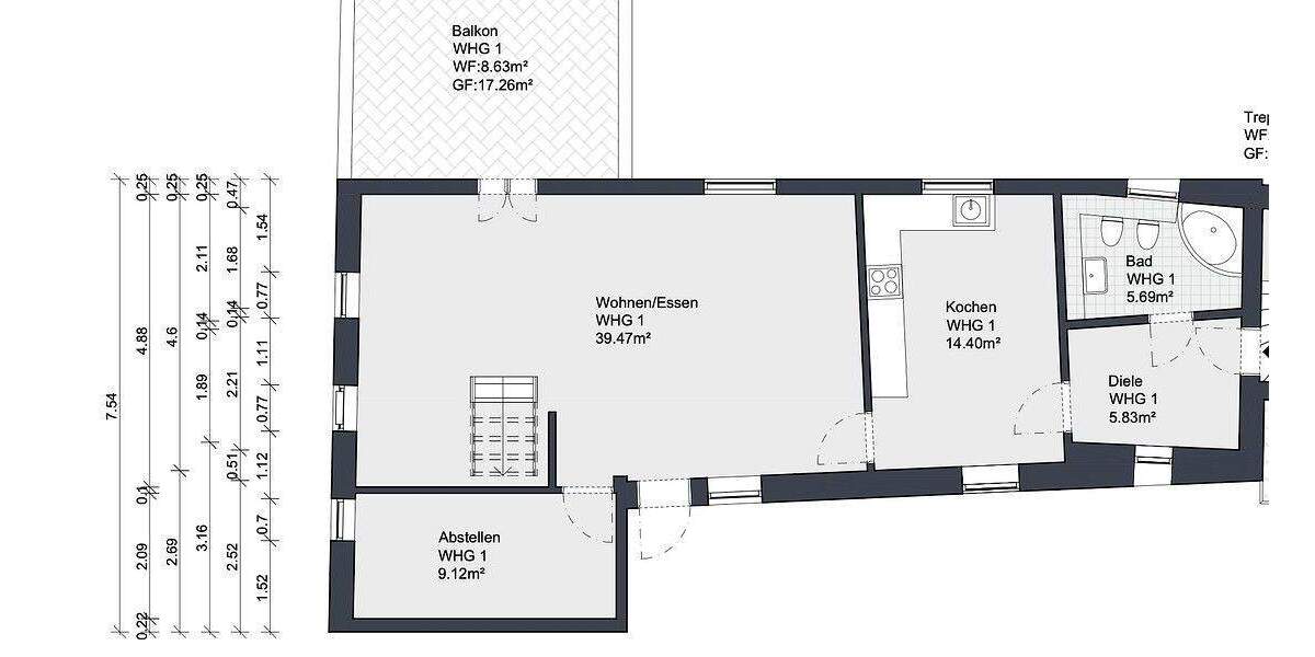 Etagenwohnung Neustadt Haardt - 4 Zimmer, 115 m&sup2;, 850&euro; | Angebot:25274377