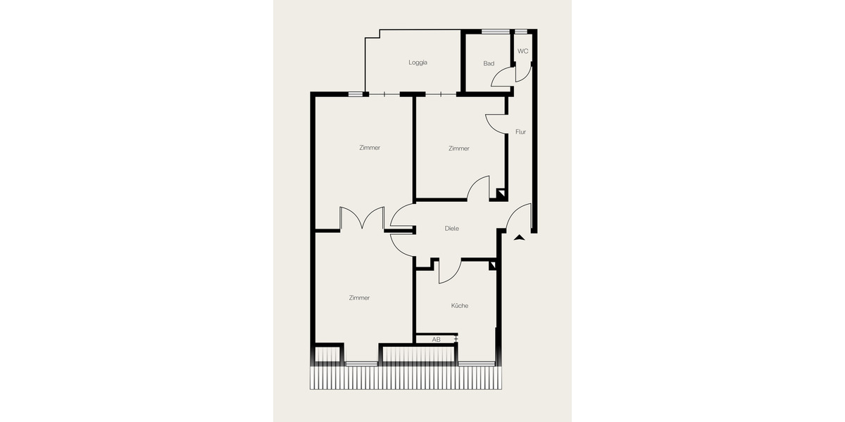 Etagenwohnung Heidelberg Neuenheim - 3 Zimmer, 95 m&sup2;, 1.880&euro; | Angebot:24278178