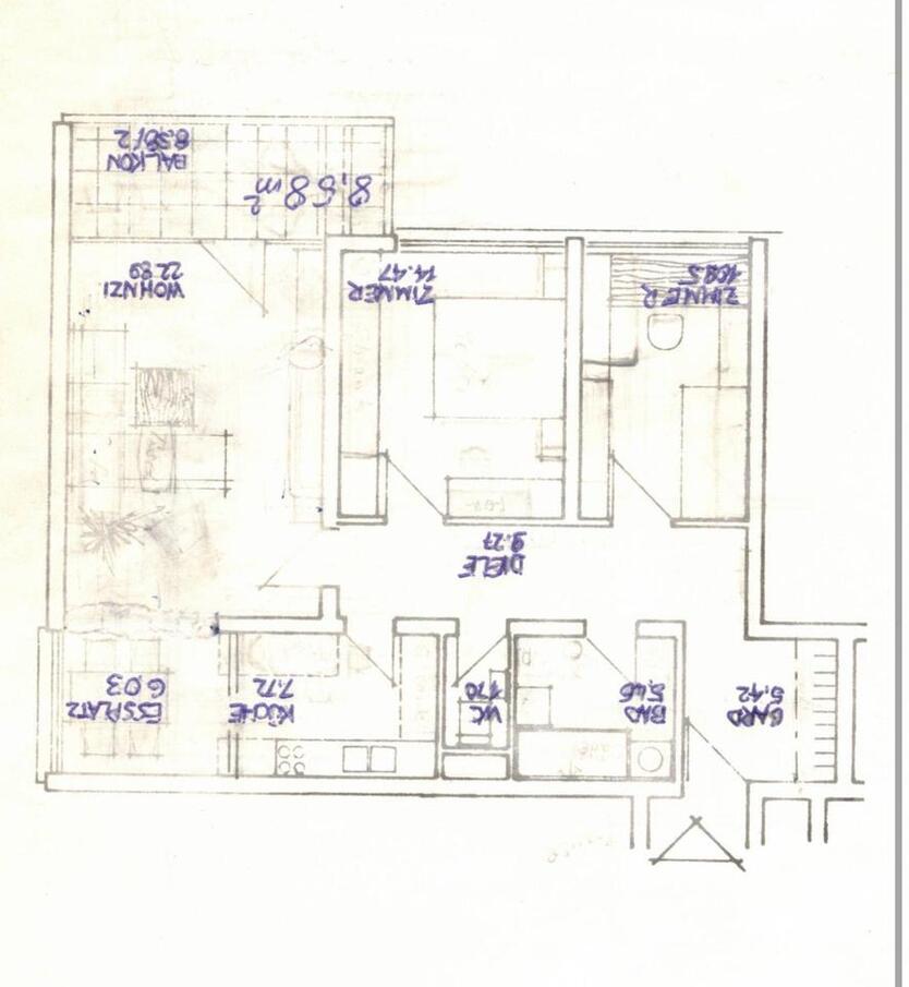 3,5 Zimmer Whg. mit Garage&Aufzug-Mannheim-Käfertal nähe Franklyn