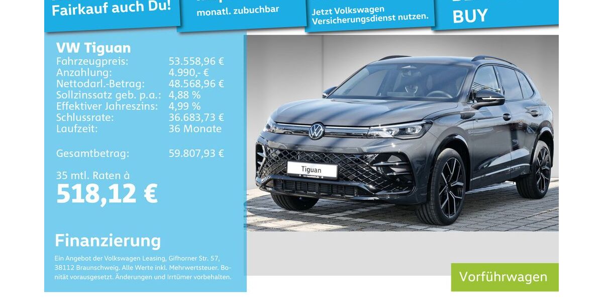 VW Tiguan 14.900 km 49.999 &euro; Mannheim 68309