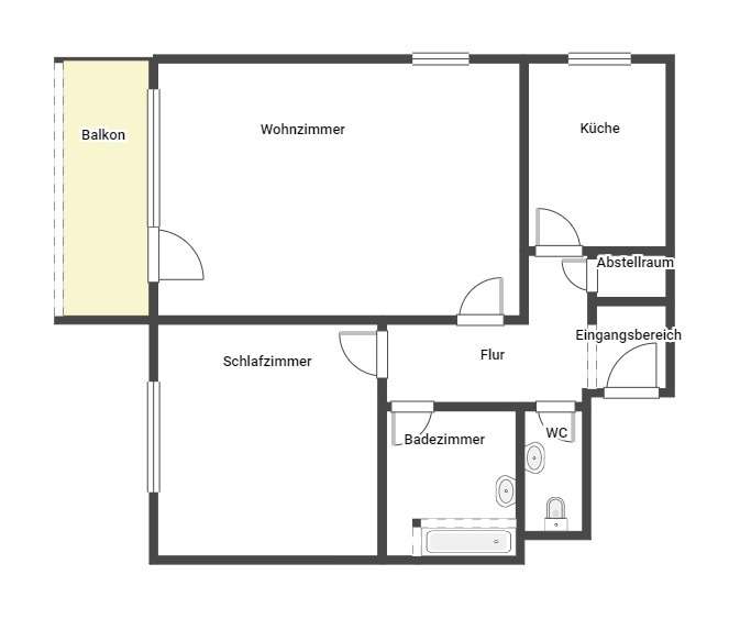 Etagenwohnung Neustadt an der Weinstraße - 2 Zimmer, 75 m&sup2;, 799&euro; | Angebot:22957434
