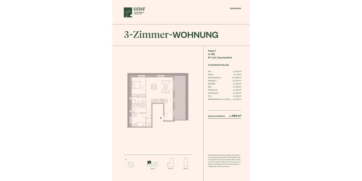 Einfamilienhaus Weinheim - 3 Zimmer, 100 m&sup2;, 1.810&euro; | Angebot:25750323