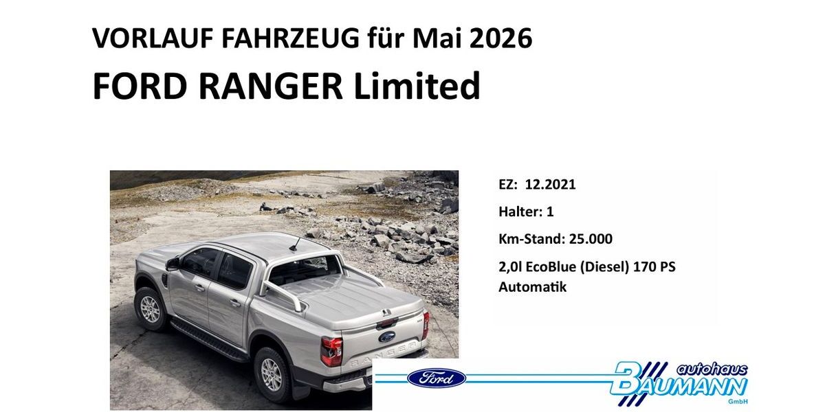 Ford Ranger 25.000 km 30.900 &euro; Waghäusel 68753