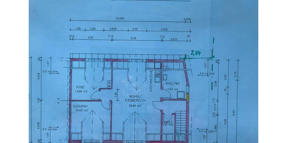 Dachgeschoßwohnung Heddesheim - 3.5 Zimmer, 84 m&sup2;, 1.050&euro; | Angebot:25982342