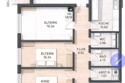 Wohnung Frankenthal (Pfalz) - 4 Zimmer, 94 m&sup2;, 265.000&euro; | Angebot:24589730