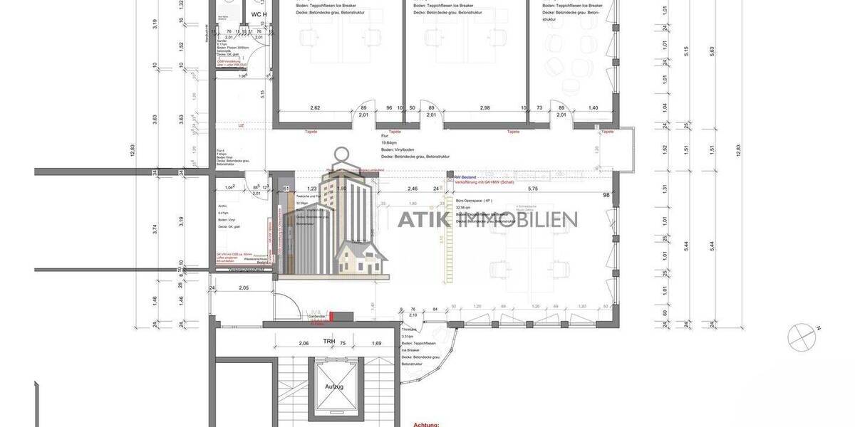 ATIK: Provisionsfrei - Erstbezug nach Sanierung - Repräsentative Bürofläche mit EBK - Gewerbeobjekt Mannheim / Rheinau Rheinau | Angebot:26267285
