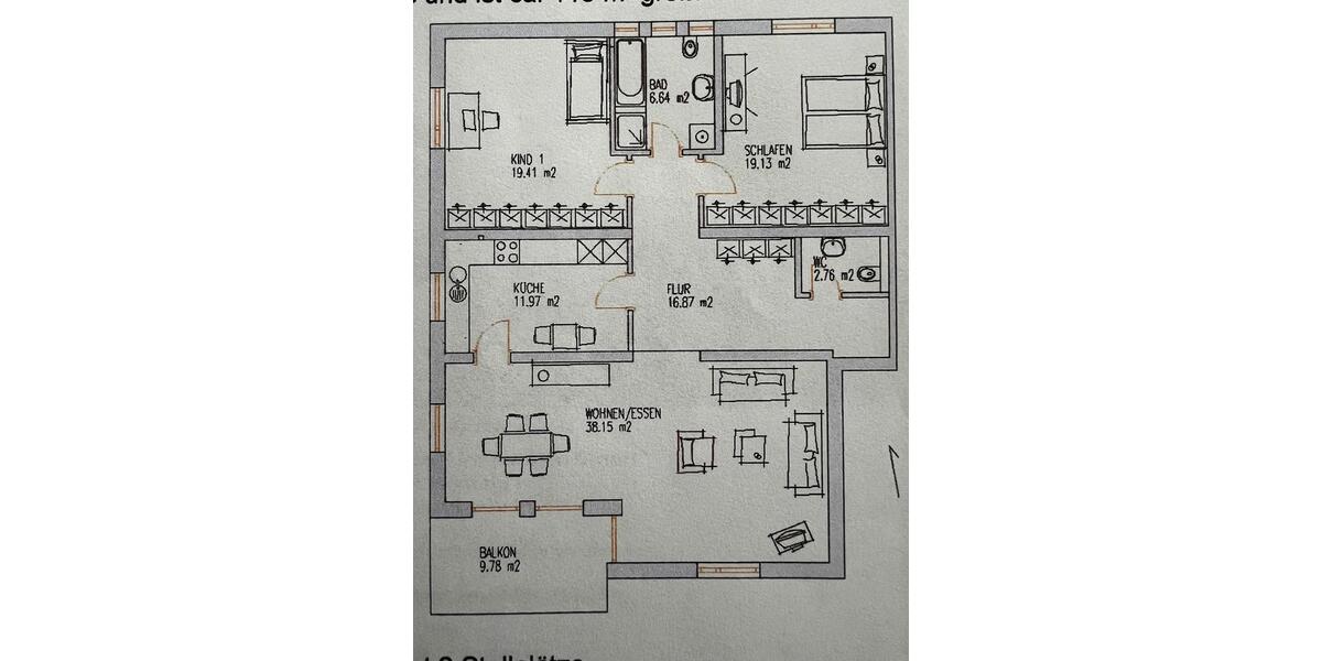 Terrassenwohnung Bensheim - 3 Zimmer, 118 m&sup2;, 479.000&euro; | Angebot:24396364