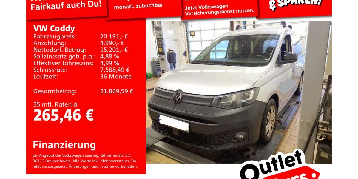 VW Caddy 116.371 km 19.989 &euro; Mannheim 68309