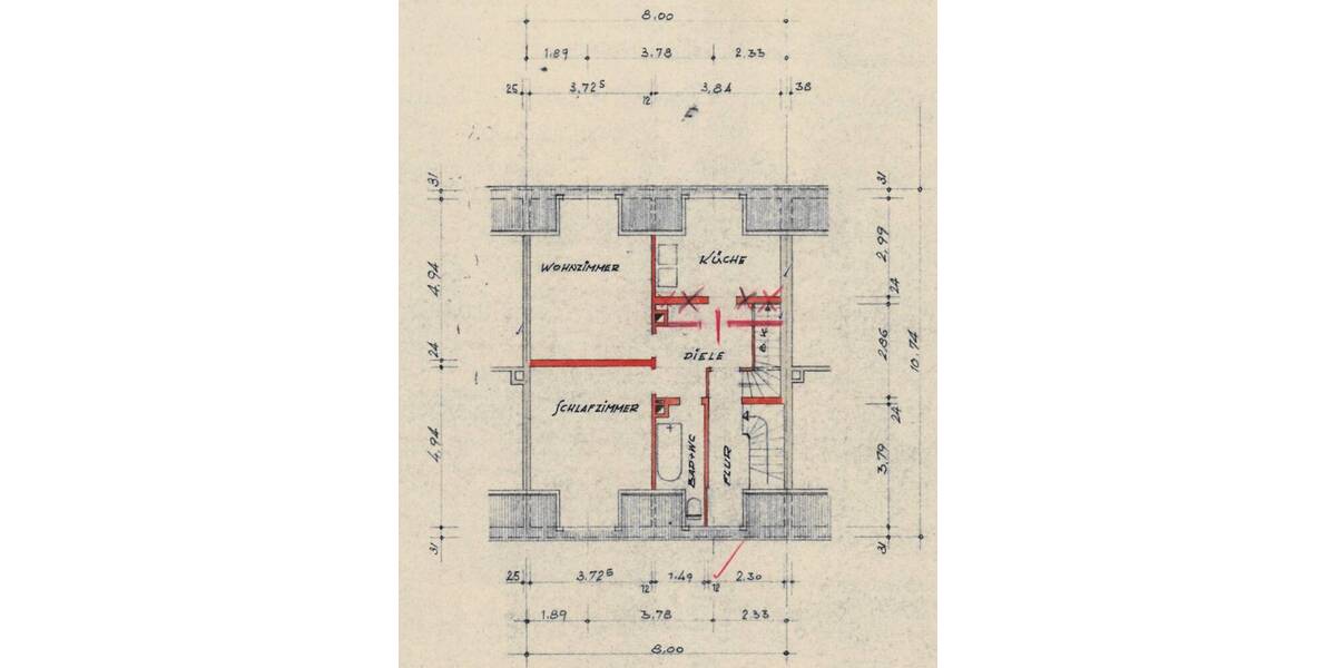 Mehrfamilienhaus, Wohnhaus Mannheim / Almenhof Almenhof - 6 Zimmer, 184 m&sup2;, 535.000&euro; | Angebot:26244510