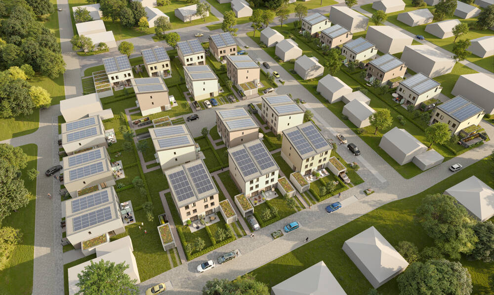 Erstbezug im Niedrigenergiehaus - Doppelhaushälfte in Biblis ab 01.02.2026 zur Miete 4 zimmer