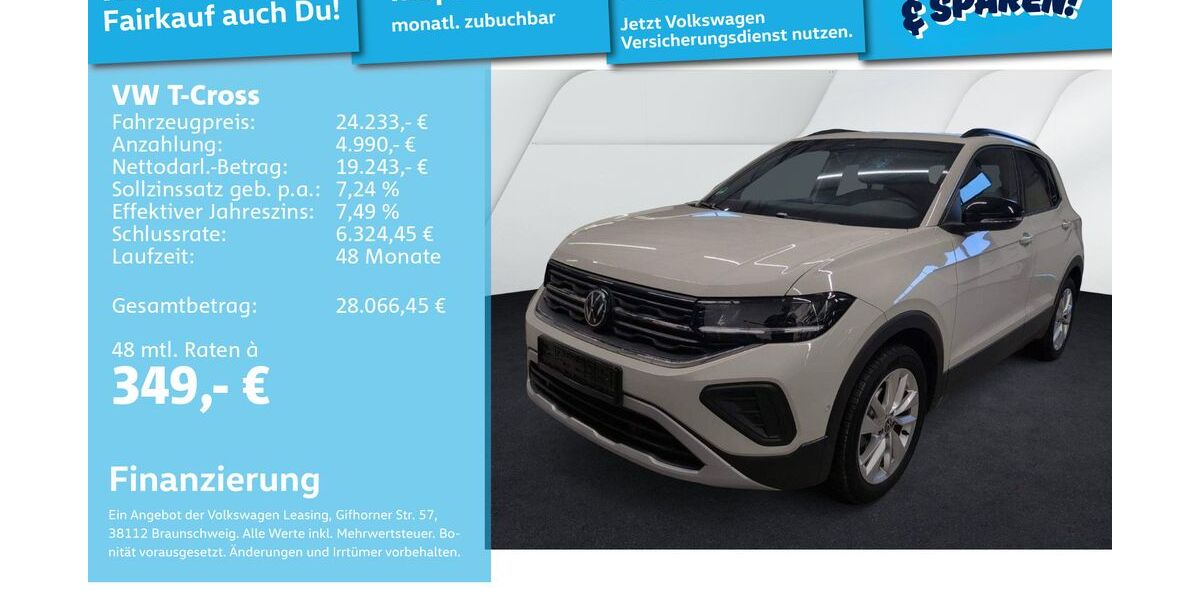 VW T-Cross 25.845 km 23.991 &euro; Mannheim 68309