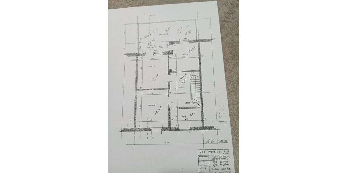 charmantes Haus in Neuostheim 9 zimmer