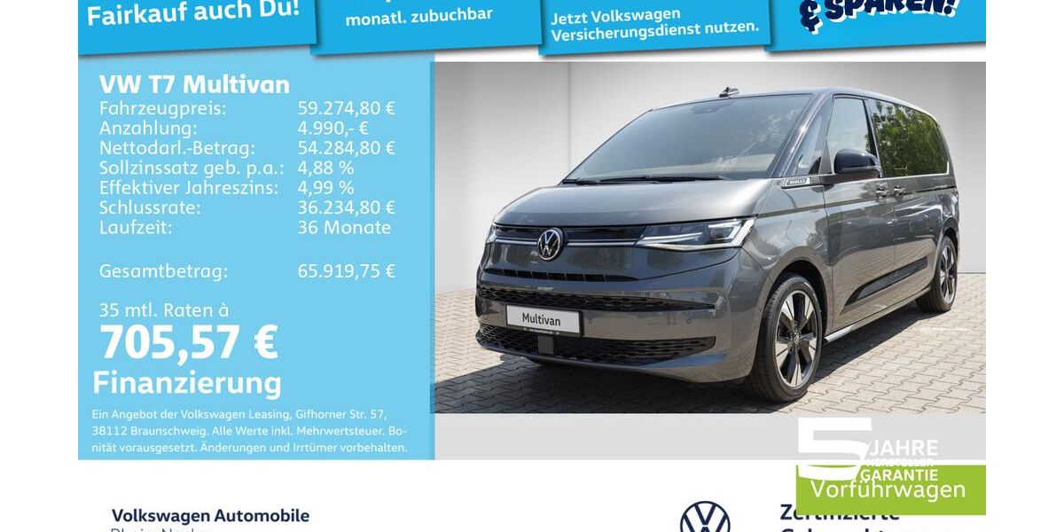 VW T7 Multivan 24.900 km 55.995 &euro; Mannheim 68309