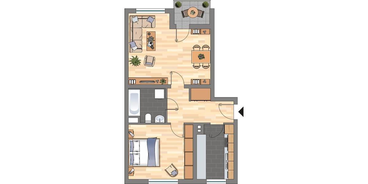 Demnächst frei! 2-Zimmer-Wohnung in Neustadt an der Weinstraße 2 zimmer