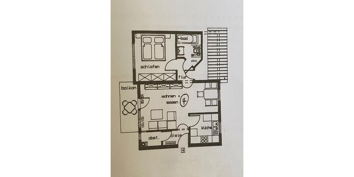 Etagenwohnung Ludwigshafen am Rhein Ludwigshafen-Oggersheim - 2 Zimmer, 50 m&sup2;, 160.000&euro; | Angebot:25975032